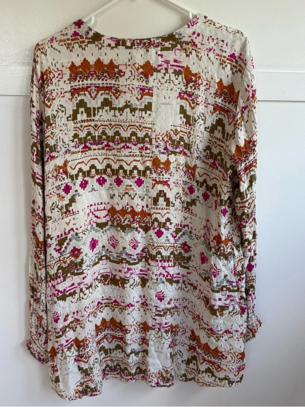 Shyanne Women's Southwestern Cowgirl Boho Festival Long Sleeve Shift Dress Large